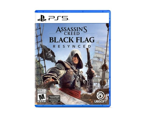 Jogo Assassin's Creed Black Flag Resynced, Mídia Física, PS5