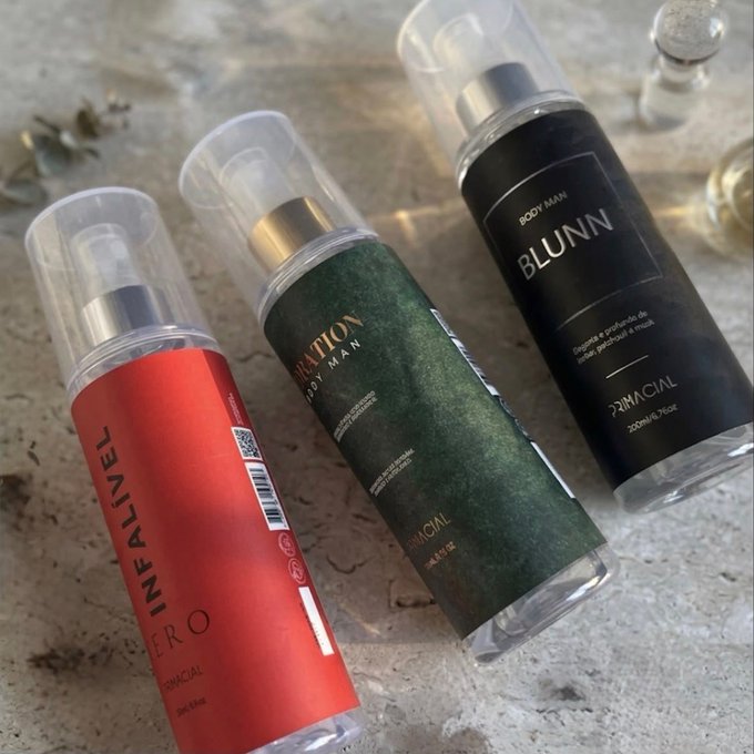 Kit Body Splash Vibration + Blunn + Infalível Fero + Frete Grátis