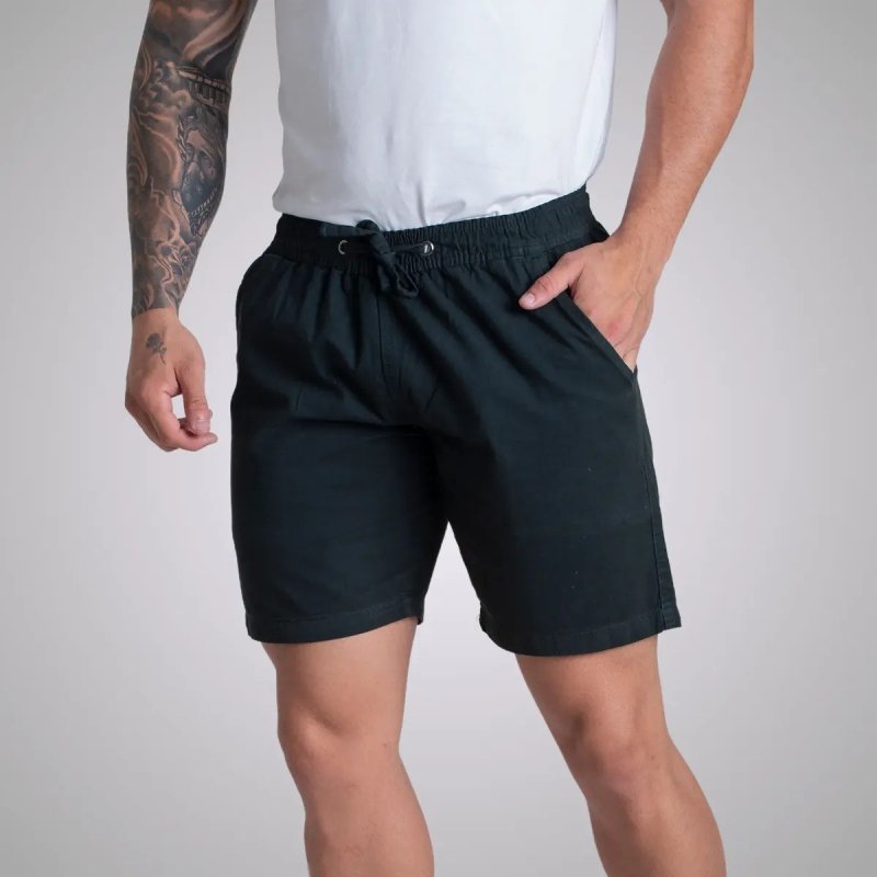 Short Mauricinho De Sarja Masculino Bermuda Masculina Brim