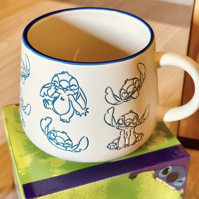 Caneca Stitch Cerâmica 500ml