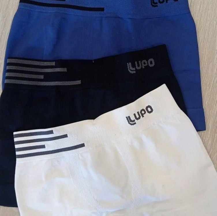 Kit 6 Cuecas Boxer Lupo Microfibra sem costura