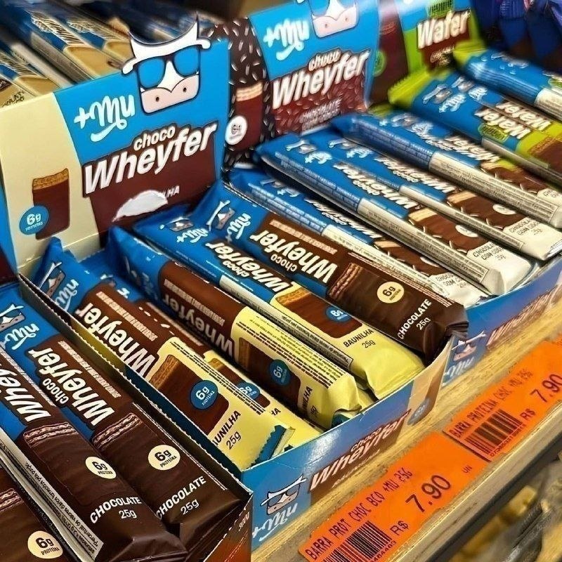 Mu Chocowheyfer Proteico Sabor Baunilha - Display com 12 unidades - 300g