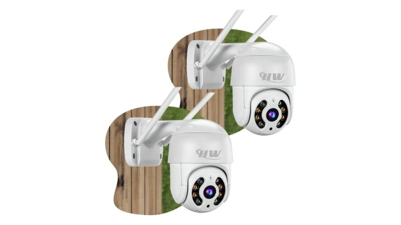 Kit 02 Câmera Segurança Ip Interna Externa Wifi iCSee Infravermelho Prova D’Água HW