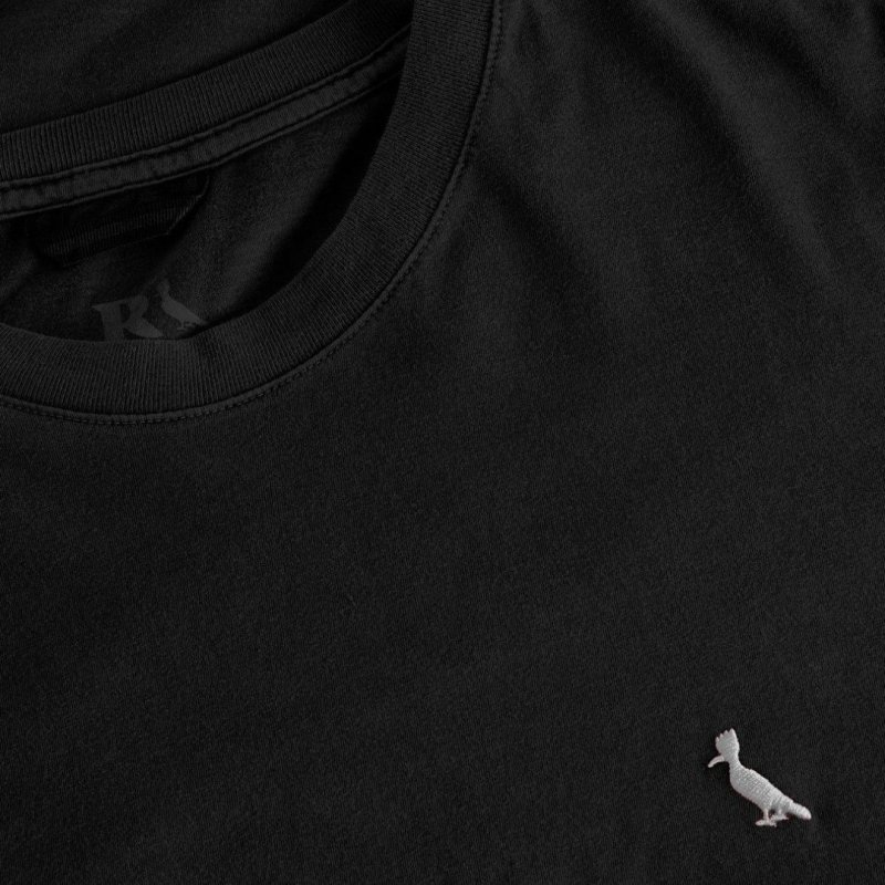 Camiseta Regular Essence Reserva Masculina Preto T-shirt Lisa