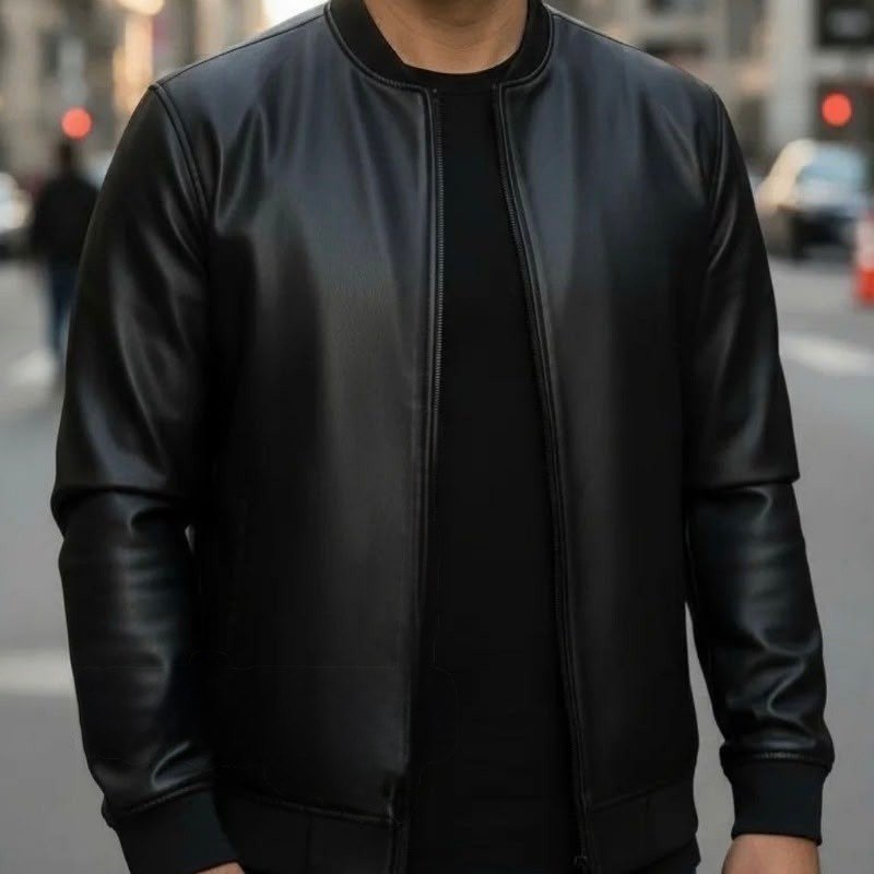 Jaqueta Masculina Bomber Chimpa Com Zíper E Bolsos