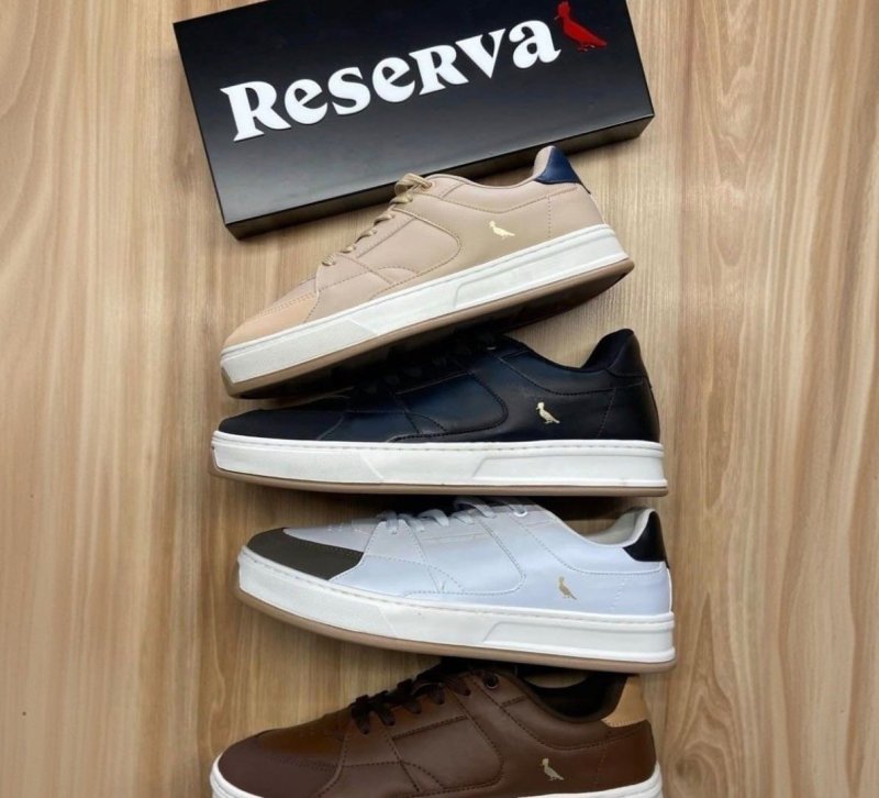 Tênis Reserva Roma Masculino Casual Cano Baixo Elegante
