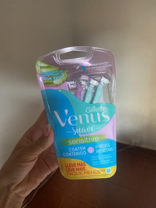 Gillette Aparelho Venus Suave Sensitive 04 un. + Frete Grátis