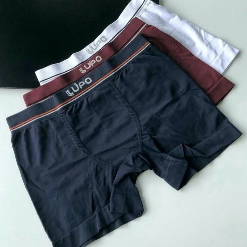 Kit 10 Cueca Boxer Lupo Algodão Cotton Conforto Original Box