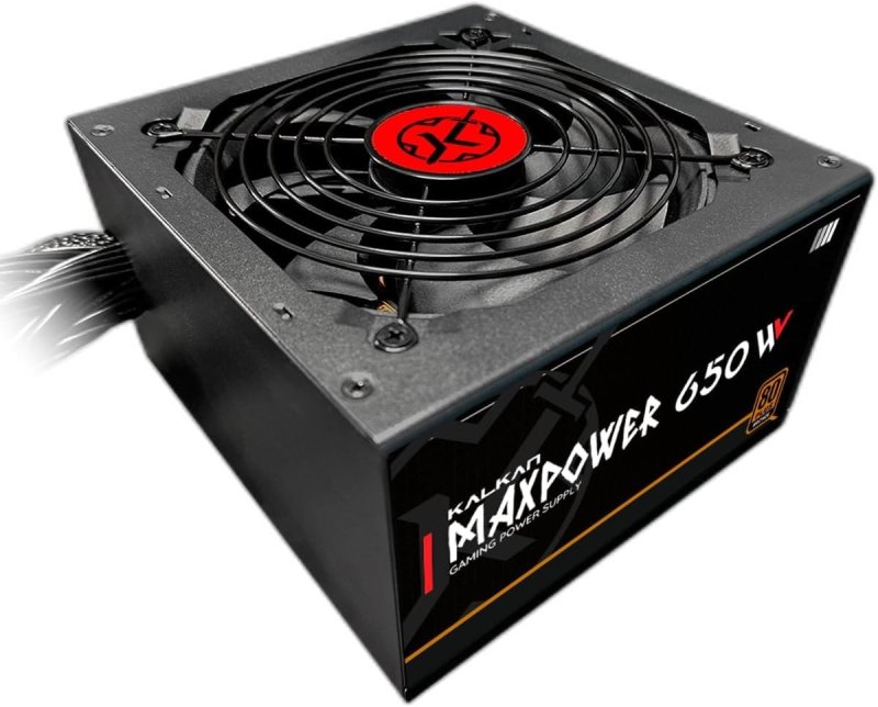 Fonte Kalkan Maxpower 650W ATX 80 Plus Bronze Cabos Flat