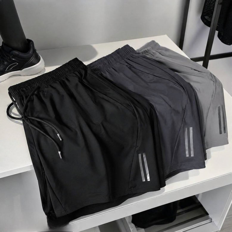 Kit com 3 Bermudas Dry Fit