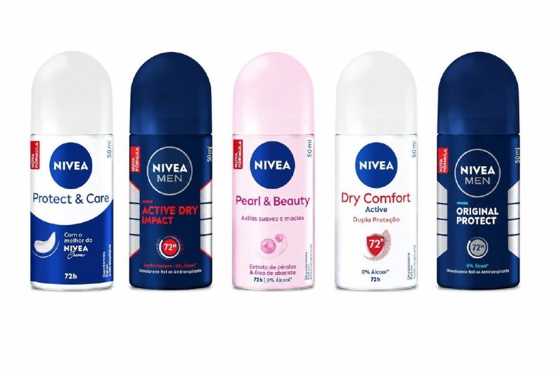 5x Nivea Desodorante Roll On 50ml