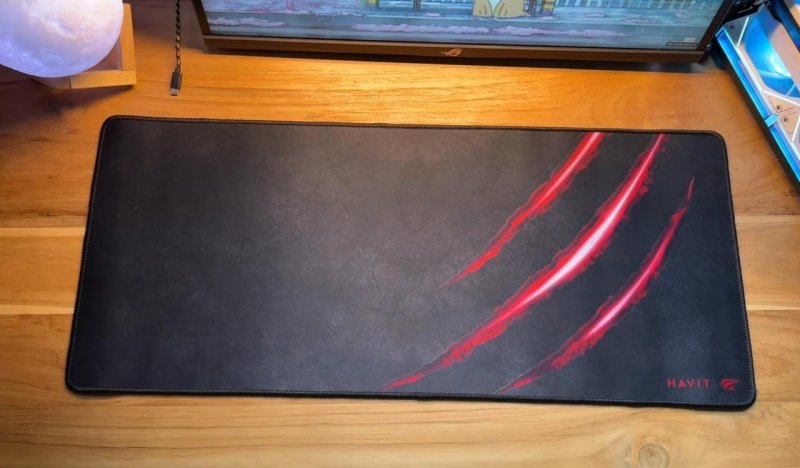 Havit Mouse Pad Grande 70 X 30 Cm Gamer, Hv-MP861, Movimento Suave e Preciso, Costurado, Preto