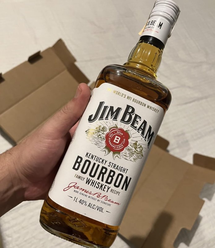 Bourbon Whiskey Jim Beam White 1L