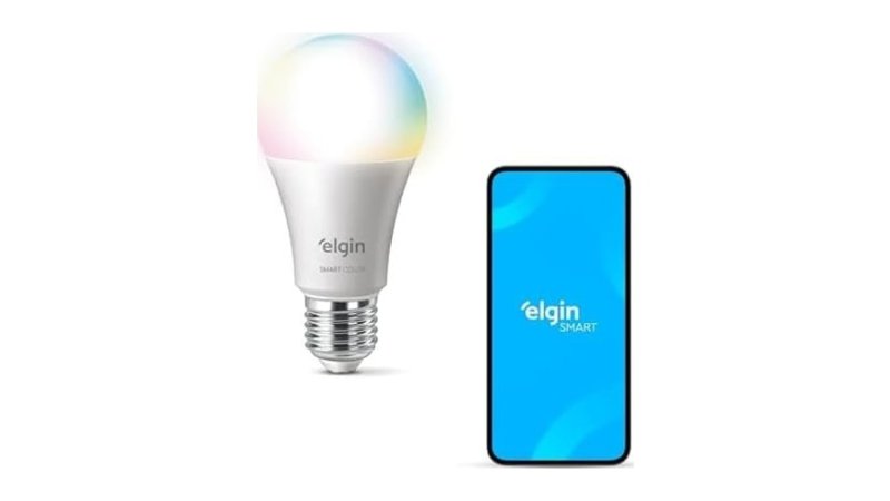 Lâmpada Inteligente Smart Color 10W Elgin RGB Wifi Compatível com Alexa e Google Home
