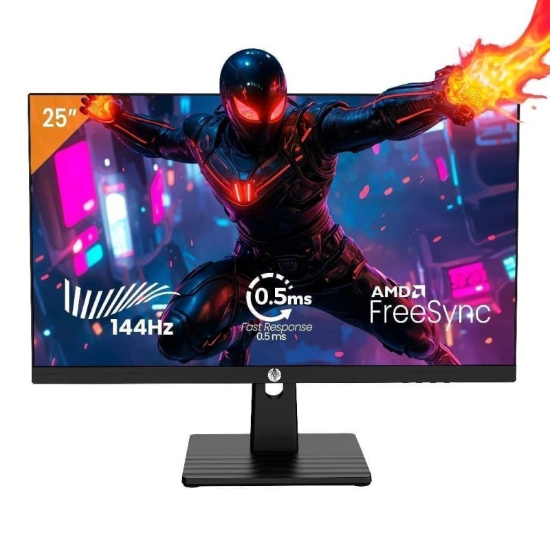 Monitor Gamer Haiz 24.5 IPS 0.5 Ms FHD 144Hz HDMI DP Vesa