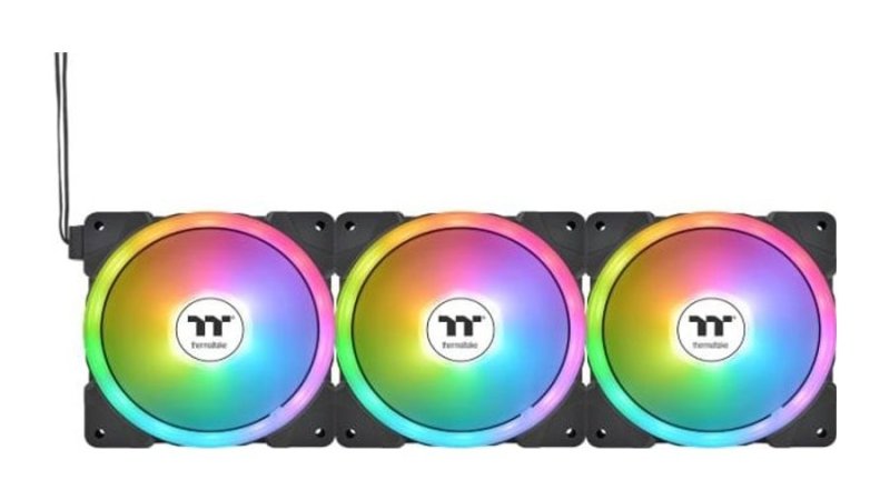 Thermaltake SWAFAN EX14 ARGB TT Edição Premium Pacote com 3 Ventoinhas magnéticas de 140 mm ARGB PC CL-F168-PL14SW-A FN2006