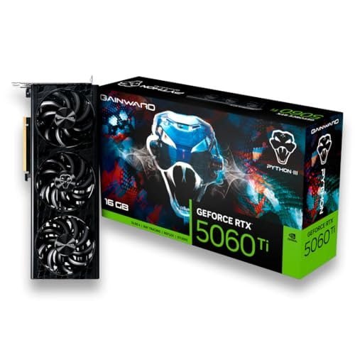 PLACA DE VIDEO NV RTX5060TI 16GB PYTHON III GDDR7 128BITS GAINWARD NE7506T019T1-GB2061T