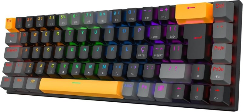 Teclado Mecânico Gamer Machenike K500-B68 RGB