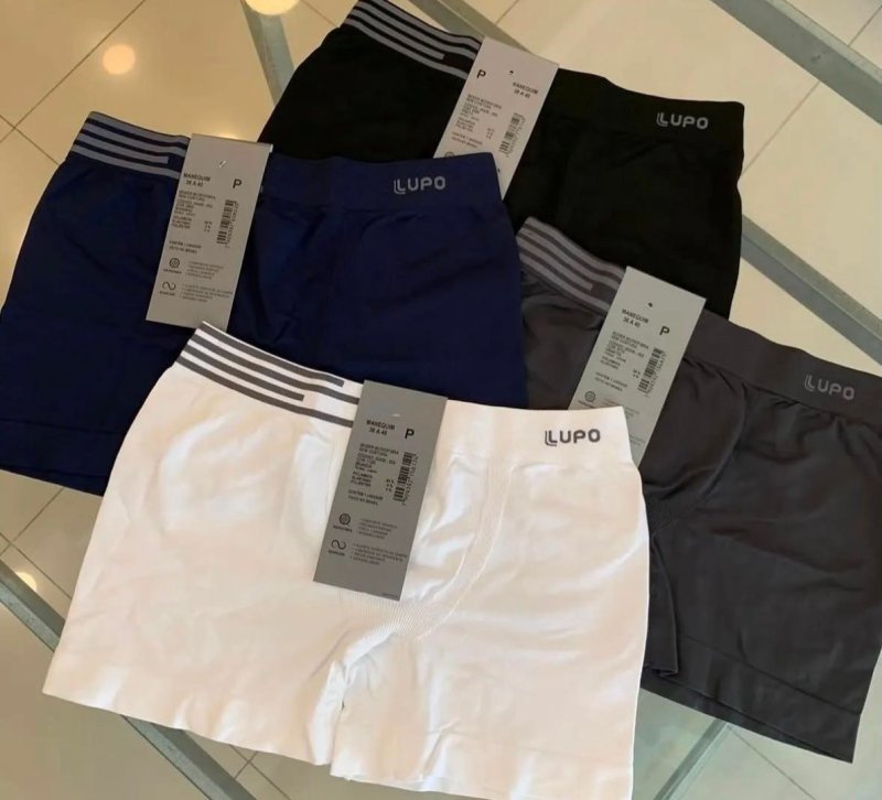 Kit 4 Cuecas Lupo Boxer Poliamida Box Sem Costura Original