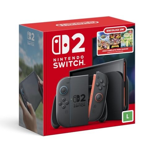 Bundle Nintendo Switch 2: Escolha Seu Jogo - Modelo Nacional de Tomada