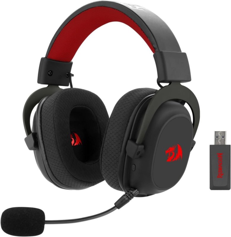 Headset Gamer Redragon Zeus Pro Preto Sem Fio