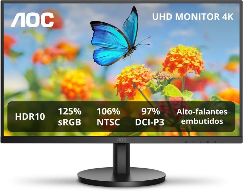 Monitor AOC 27" 4K IPS 106% NTSC 97% DCI-P3 Speakers U27B3A