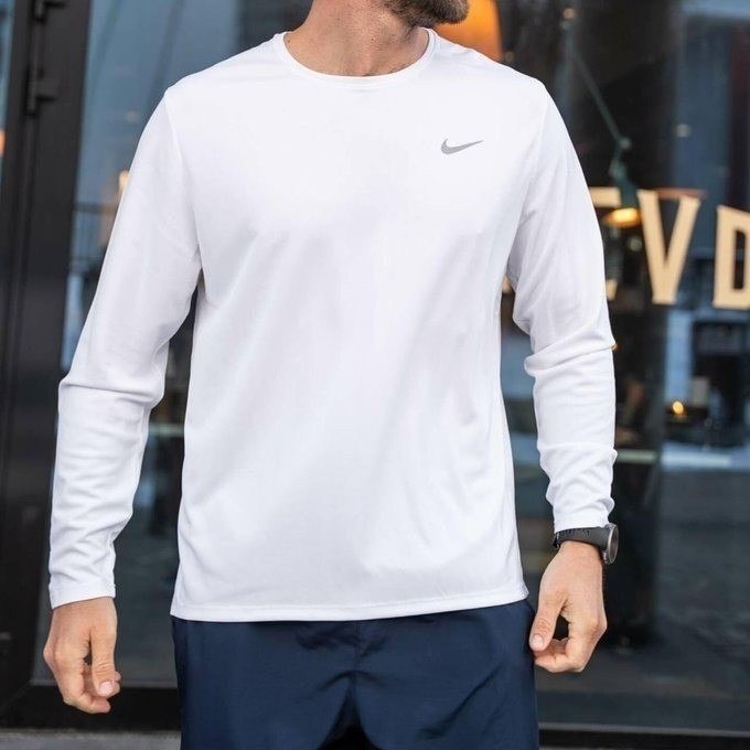 Camiseta Dri-fit Nike Manga Longa Uv Miler Masculina