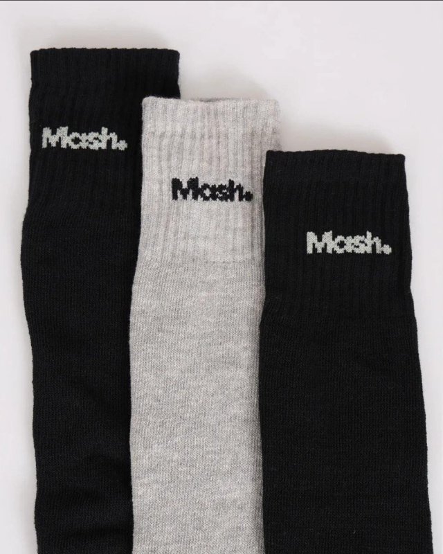 6 Pares De Meias Mash Cano Médio Longo Masculina Esportiva Kit Misto M (34 A 38)