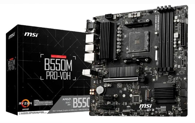 Placa Mãe MSI B550M A-Pro DDR4 Socket AM4