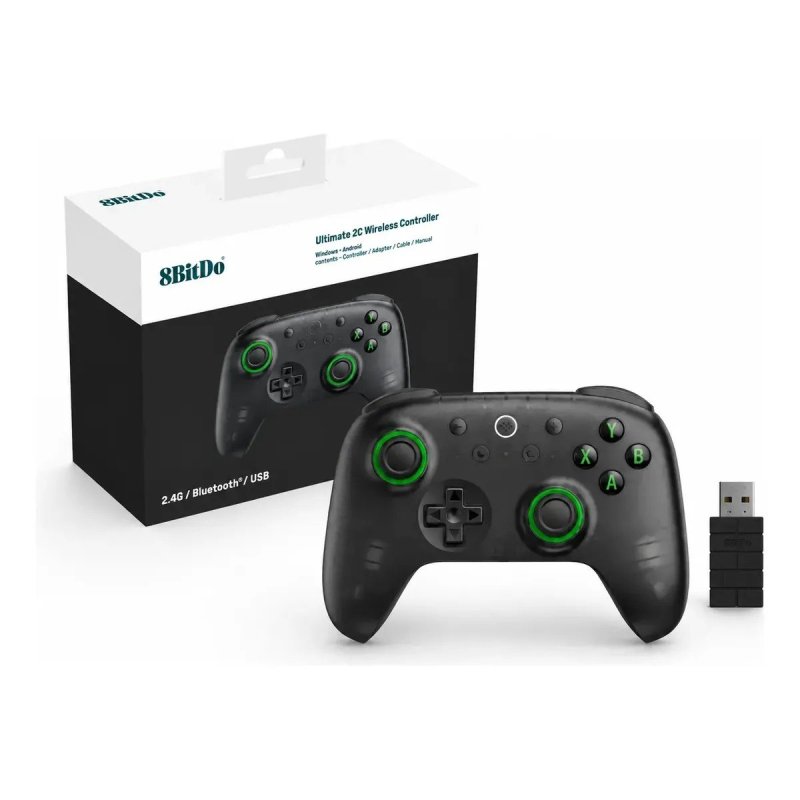 Controle 8bitdo Ultimate 2c Wireless Preto Hall Effect