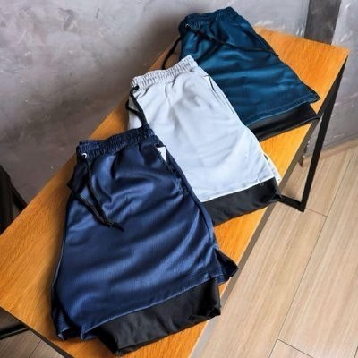 Kit 4 Shorts 2 Em 1 Duplo Dryfit Masculino Compressão Térmic
