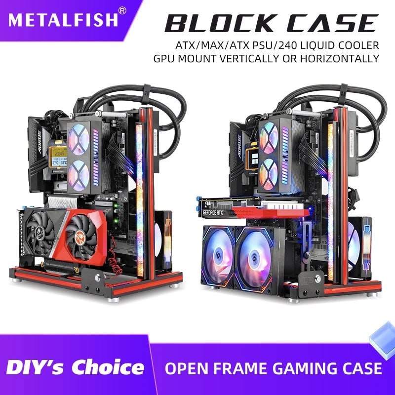 Gabinete de bancada Metalfish Block case