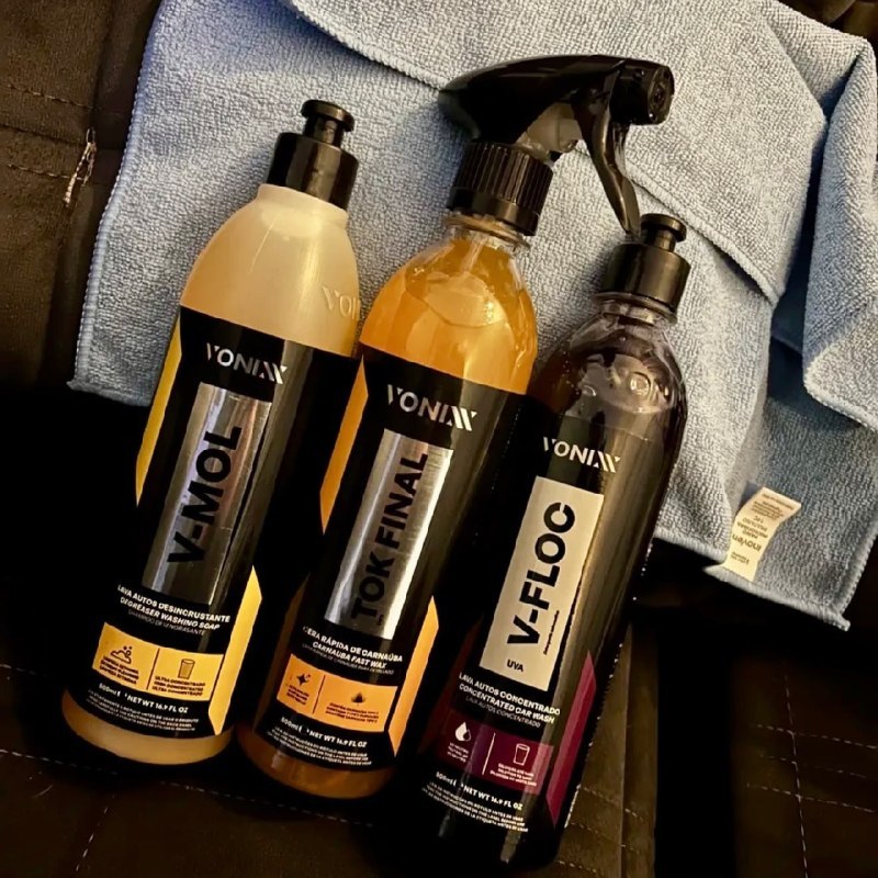 Kit Vonixx Limpeza V-mol + V-floc + Tok Final + Toalha + Frete Grátis
