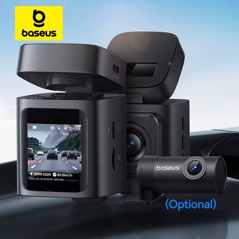 Baseus VD1 Câmera Veicular 3K Frontal + Traseira Full HD