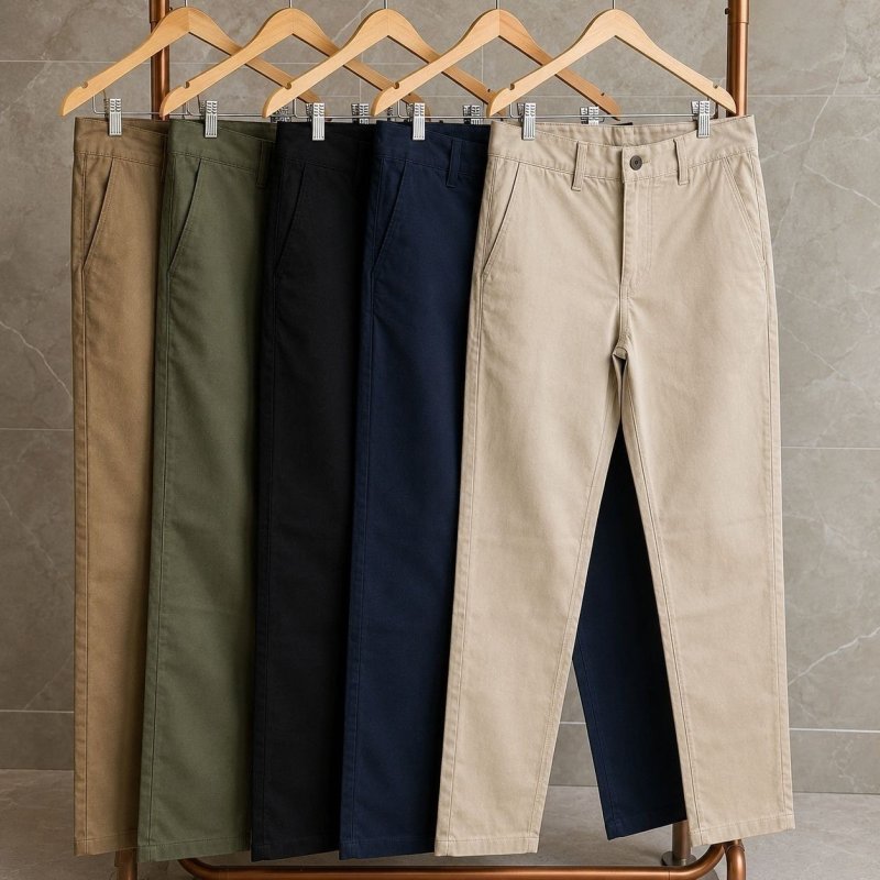 Calça Sarja Social Masculina Esporte Fino Com Elastano