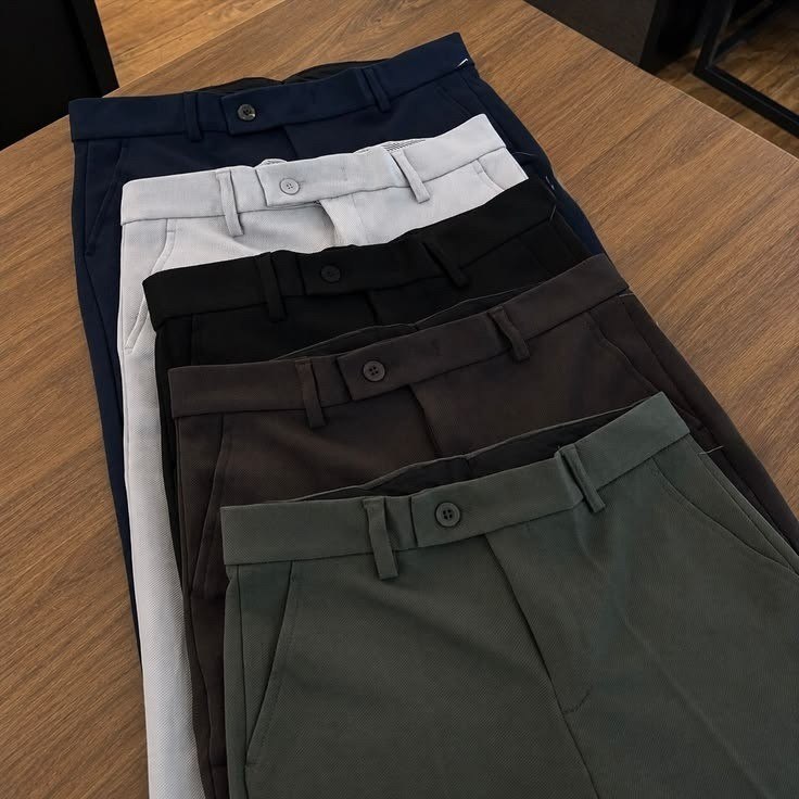 Calça Social Alfaiataria Masculina Malha Elastano Stretch
