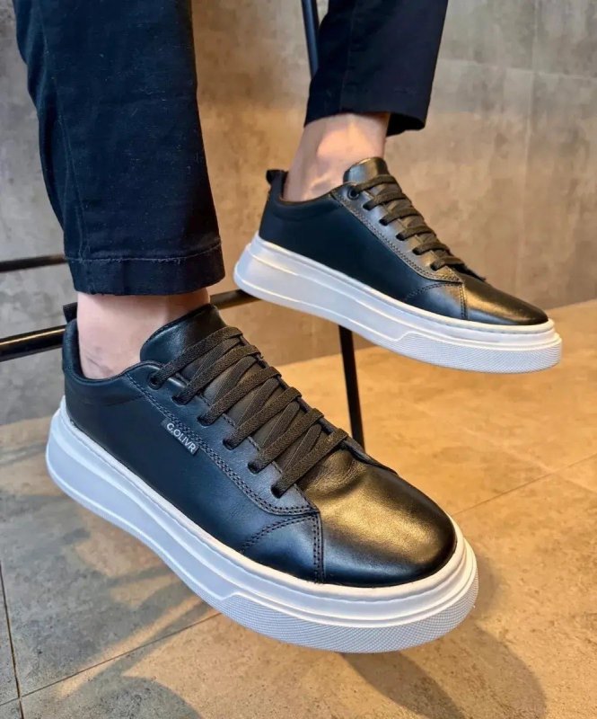 Sapato Masculino Casual Couro Legítimo Calce Fácil Macio (37 a 44)