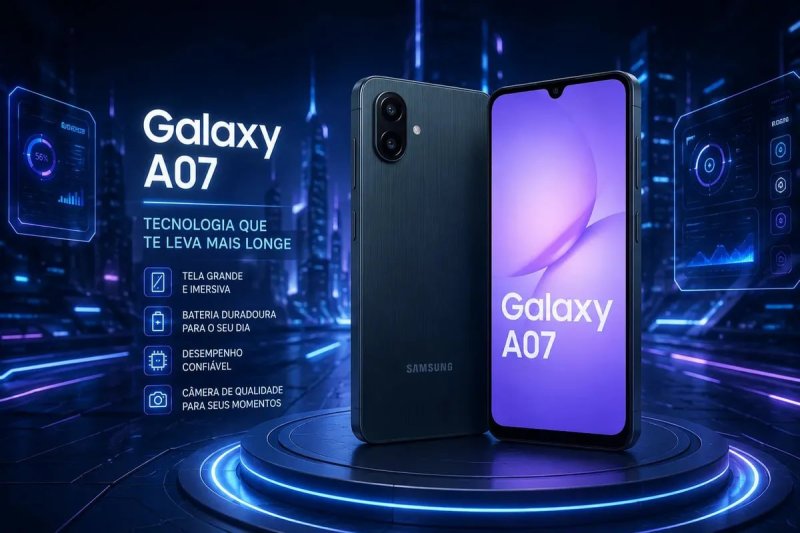 Samsung Galaxy A07 128GB 4GB RAM Preto Dual SIM
