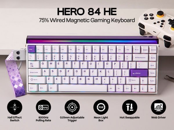 Teclado Magnético Aula Hero 84HE
