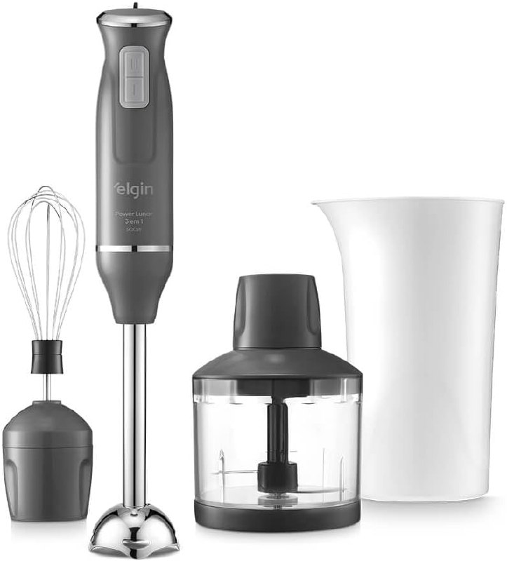 Elgin Mixer Power Inox 3 em 1 600W - Mixer Triturador Batedor