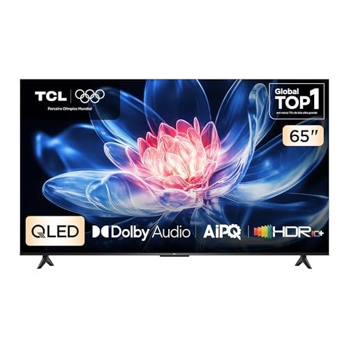 Smart TV TCL 65 Polegadas QLED 4K T6C WiFi Bluetooth Google TV Tela HVA e HDR10+ 65T6C