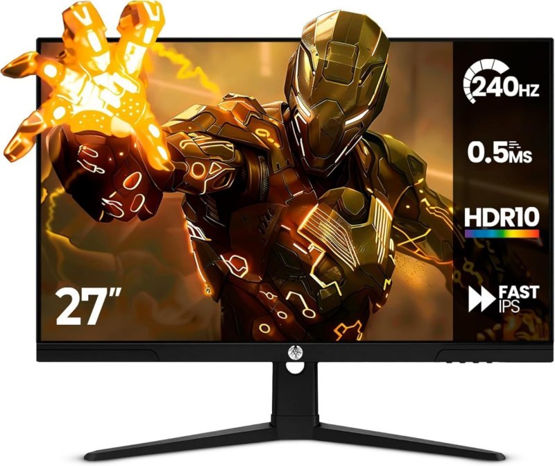 Monitor Gamer HAIZ LM27-E241B – 27" FHD, 240Hz, 1ms, HDR10, IPS