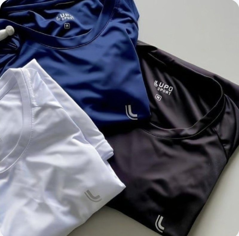 Kit 2 Camiseta Dry Masculina Fit Lupo Básica Academia