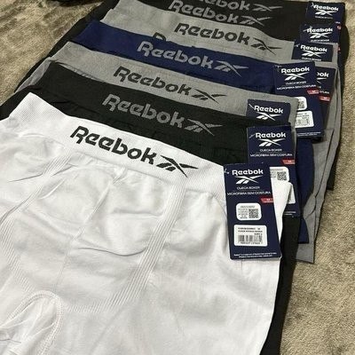 Kit 6 Cuecas Boxer Reebok Sem Costura Microfibra Original Sortidas M