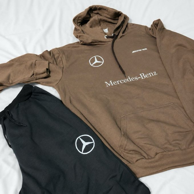 Conjunto Moletom Canguru Blusa e Calça Algodão Mercedes-Benz + Frete Grátis