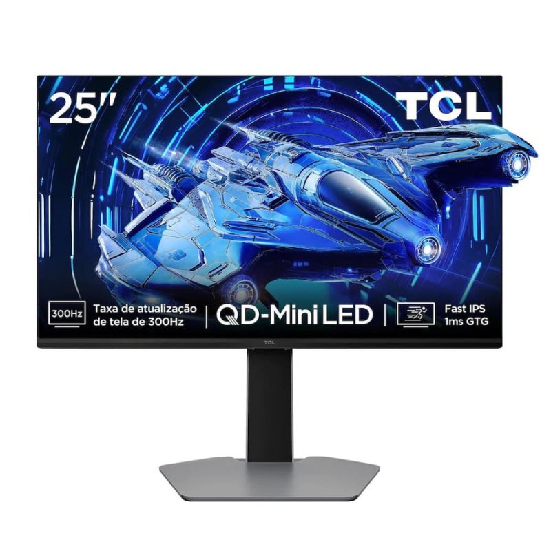 Monitor Gamer 25 Full HD 25G64 QD-Mini LED 300Hz Premium TCL