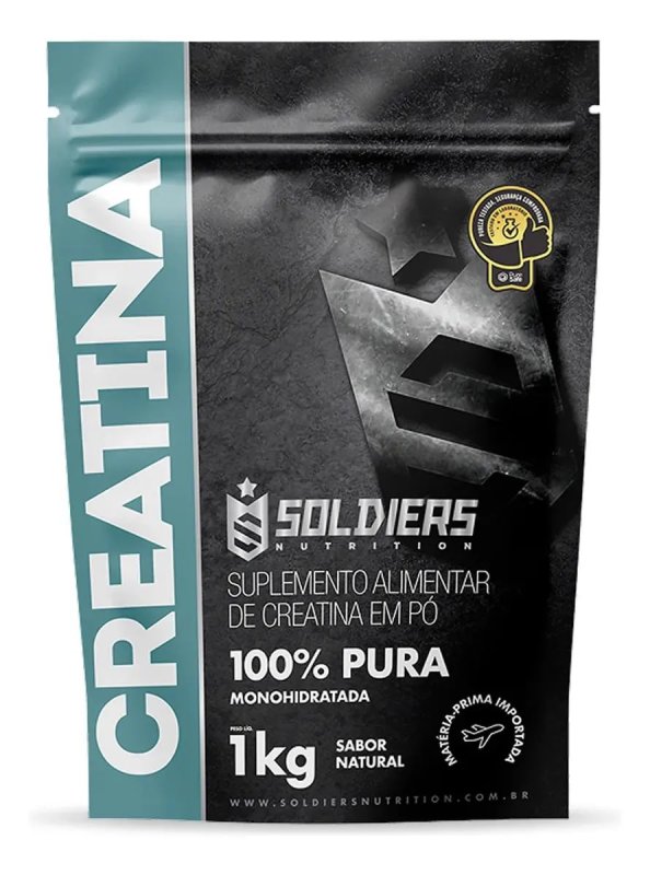 Creatina Monohidratada 100% Pura Soldiers Nutrition 1kg