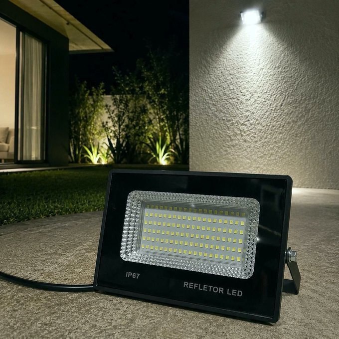 Kit com 2 Refletor Super Led 400w Ip67 Holofote Bivolt Prova D'água