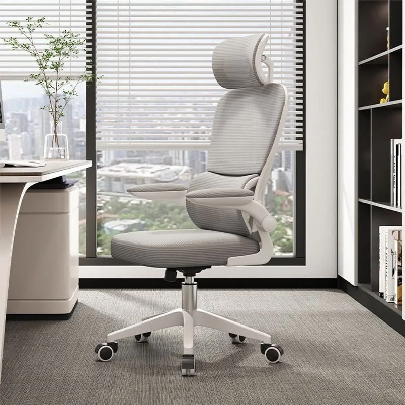 Cadeira de Escritório Ergonômica Python Fly Cinza + Frete Grátis
