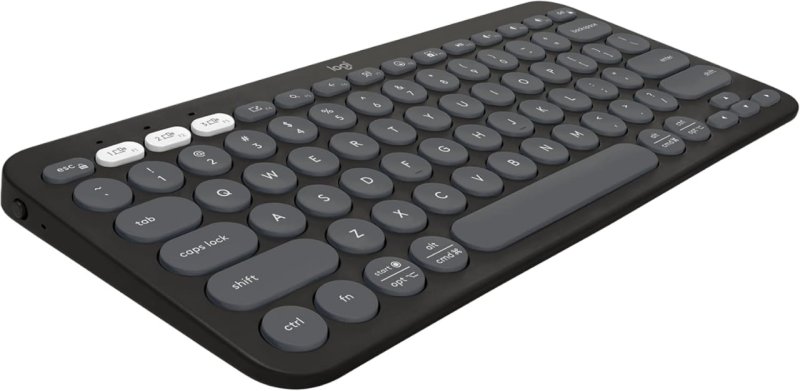 Teclado sem fio Logitech Pebble Keys 2 K380s com Conexão Bluetooth Easy